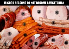 15 Reasons not to become a vegetarian.