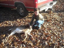 lil jesse and his first deer