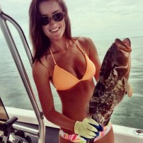 Beautiful Girls Showing Off Their Catch