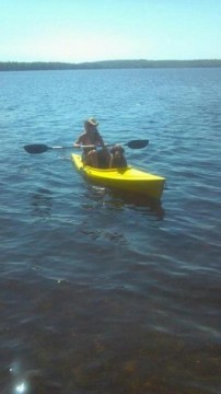 kayaking with my dog!