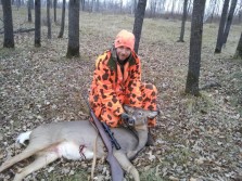 first doe with rifle