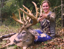 Huge Louisiana Buck by Female Hunter