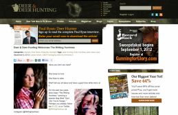Writing Huntress Joins Deer and Deer Hunting!