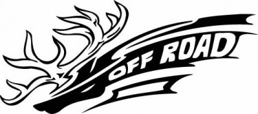 Off Road Antlers Decal